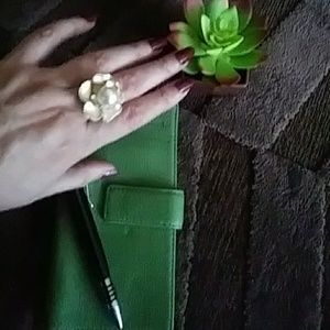 Flower & Pearl Ring